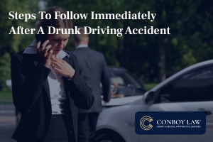 Steps to follow immediately after a drunk driving accident